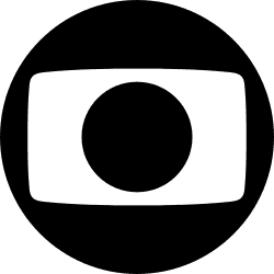 Black and white logo featuring a circle inside a rounded rectangle within a larger circle.